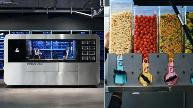 شيف بلا قبعة.. روبوت يطبخ 120 وجبة في الساعة (فيديو)