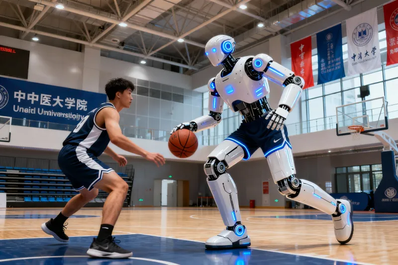 إنجاز علمي.. روبوت متكامل يلعب كرة السلة بشكل تفاعلي مع البشر (فيديو)