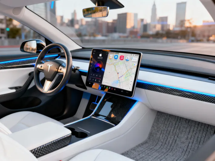 تسلا تدرس دمج نظام "CarPlay" من آبل في سياراتها: هل يتغير نهج الشركة؟