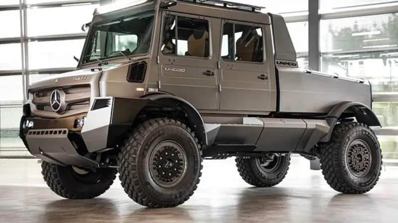 مرسيدس تقتحم عالم الشاحنات وتكشف عن يونيموج الفاخرة الجديدة (فيديو)
