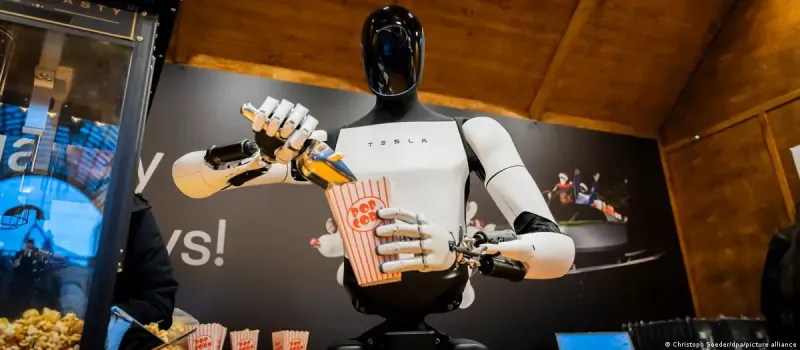 ماذا يفعل روبوت "أوبتيموس" من تسلا في برلين؟ (فيديو)