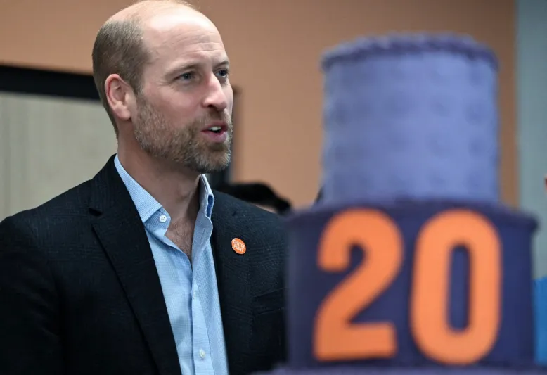 الأمير ويليام يتأثر خلال احتفالية تكريمه عن 20 عامًا من العمل الخيري