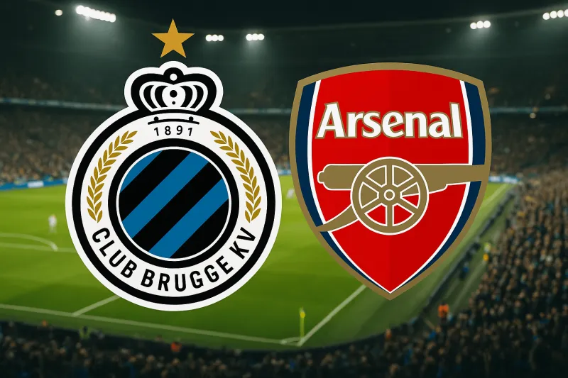 صراع قوي متوقع بين أرسنال وكلوب بروج في الجولة السادسة من دوري الأبطال 