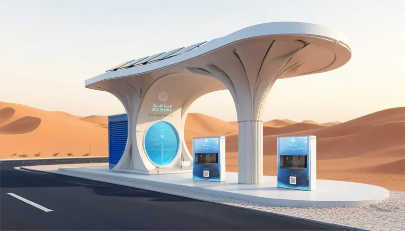 دبي تدشن أول محطة عالمية لاستخراج المياه من الهواء