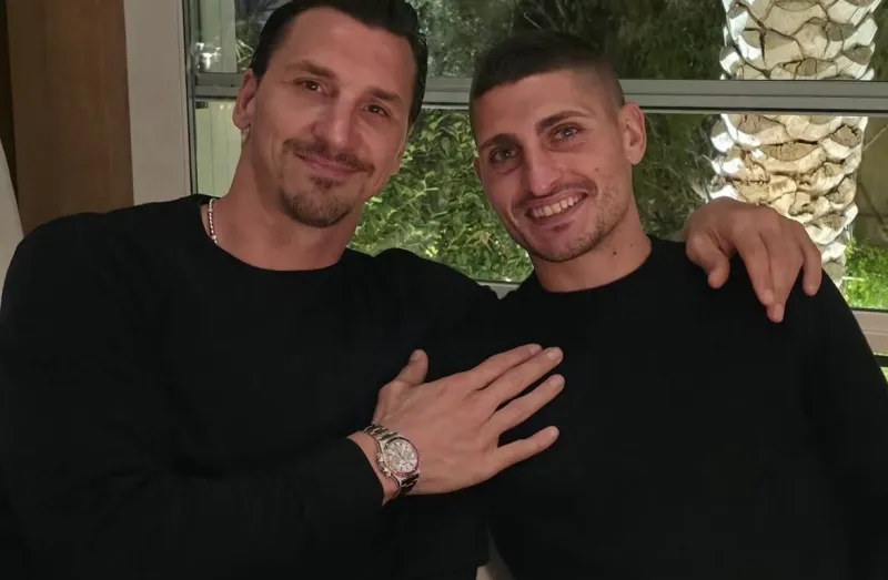 زلاتان وفيراتي يتألقان بساعات فاخرة في عشاء عيد الميلاد