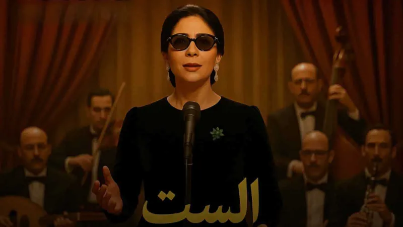 برج خليفة يضيء بالإعلان الدعائي لفيلم "الست" لمنى زكي فيديو)