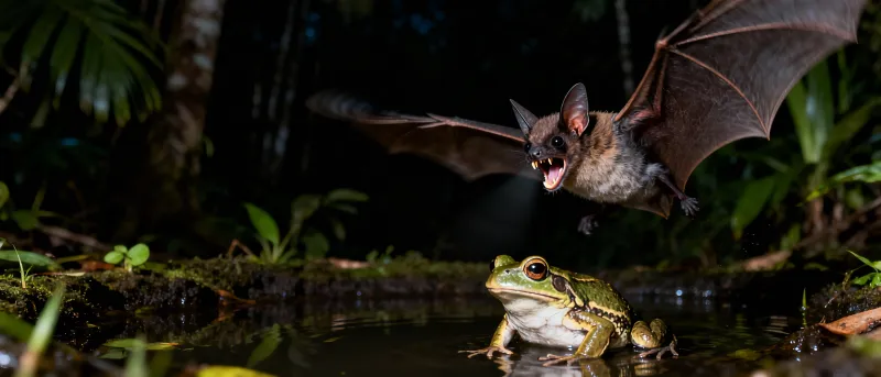 خفاش بحجم الكف يكشف أسرار صيد مذهلة تفوق الأسود (فيديو)