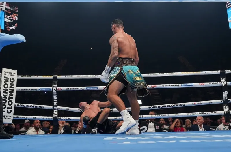 جاي أوبتايا يفرض سيطرته بالضربة القاضية.. شاهد تفاصيل المباراة (فيديو)