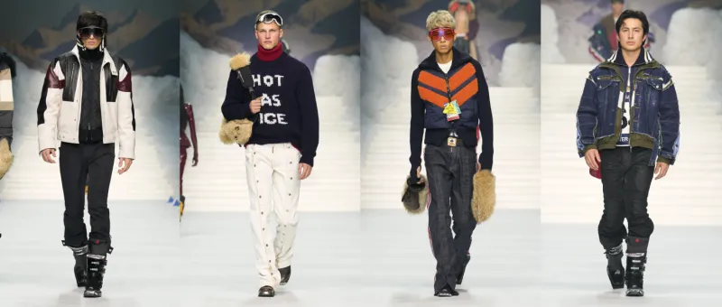 عندما تجتمع الرياضة بالموضة الفاخرة : عرض أزياء علامة "Dsquared" لخريف وشتاء 2026