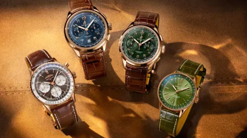 بريتلينغ تحتفل بالأعياد بإطلاق ساعات ذهبية محدودة الإصدار