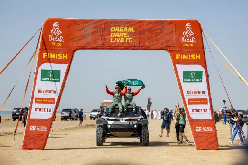 ناصر العطية يواصل كتابة التاريخ ويتوج بلقب رالي داكار 2026 في السعودية