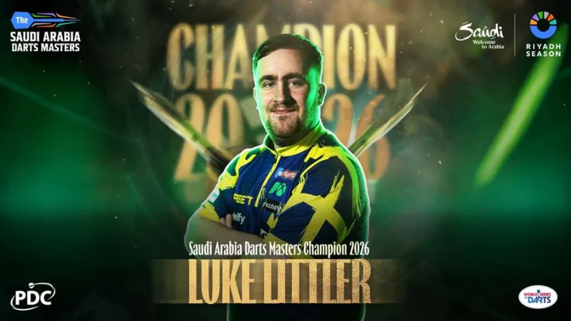 لوك ليتلر يتوج بلقب ماسترز السعودية للسهام للمرة الثالثة 