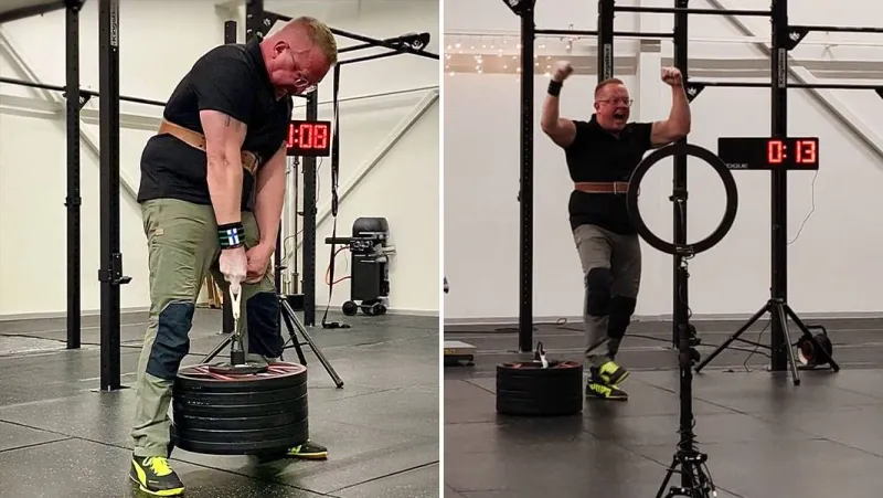 فنلندي يحطم الرقم القياسي في رفع الأوزان بإصبع واحد.. كم بلغ الوزن؟ (فيديو)