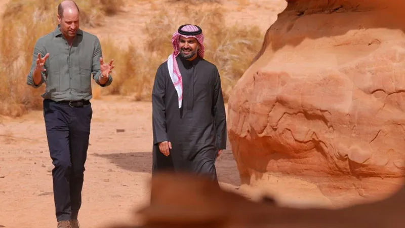 الأمير ويليام في العُلا: رحلة تعزز الشراكة الثقافية بين السعودية وبريطانيا