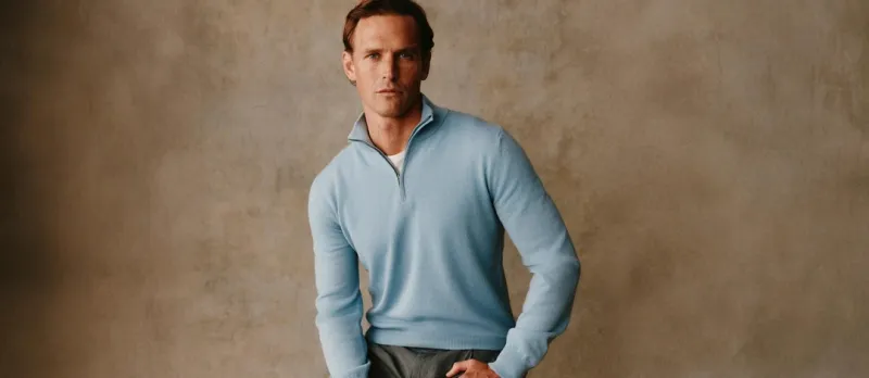  سترات Half Zip و Quarter Zip ركيزة في خزانة الرجل