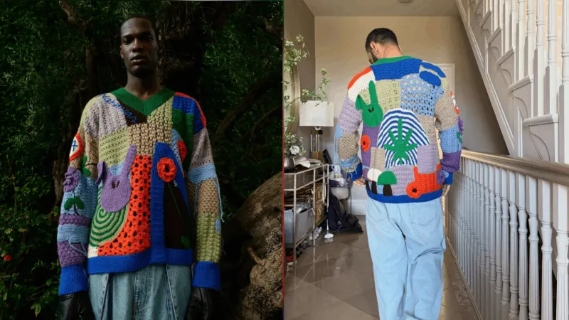 محمد صلاح يلفت الأنظار بسترة صوفية برسومات كرتونية 