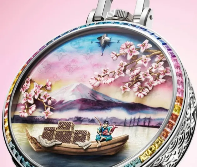 لويس فويتون تكشف عن ساعة Escale au Mont Fuji.. كيف دمجت الحرفية بسحر الطبيعة؟ (فيديو)