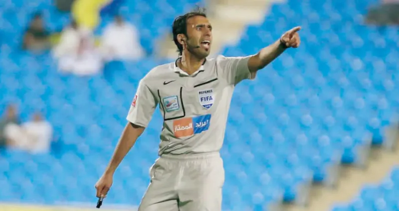 من هو شكري الحنفوش حكم مباراة النصر والخليج؟