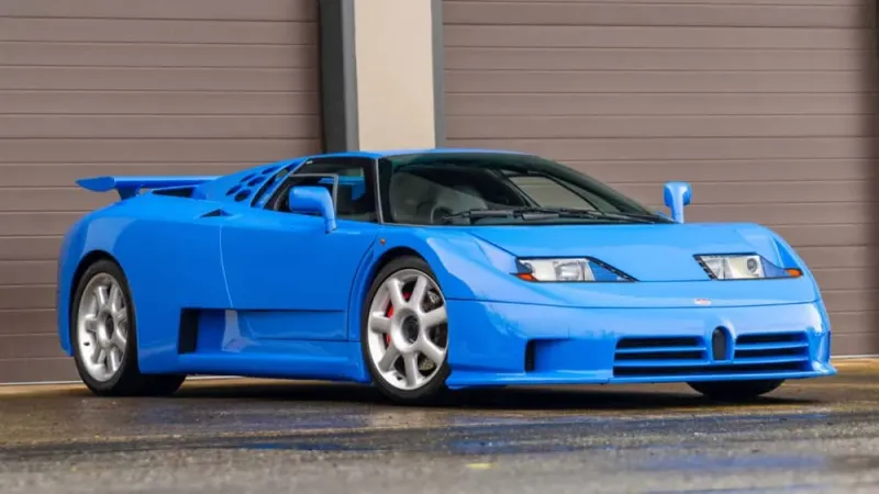 طرح سيارة Bugatti EB110 Super Sport "المفقودة" في مزاد "ميكوم"