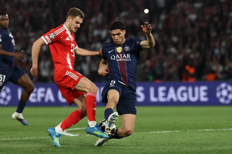 تفاصيل إصابة أشرف حكيمي أمام بايرن ميونخ (فيديو)