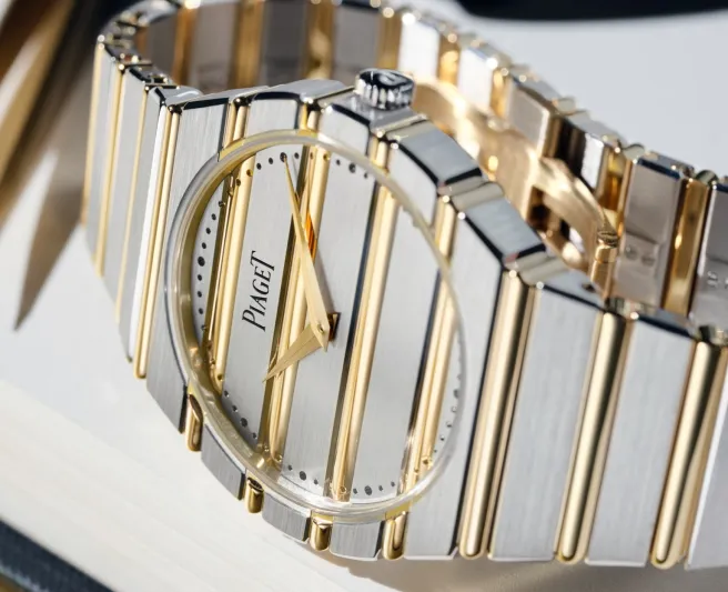 بياجيه تجمع بين الذهب الأصفر والأبيض في ساعة Piaget Polo 79