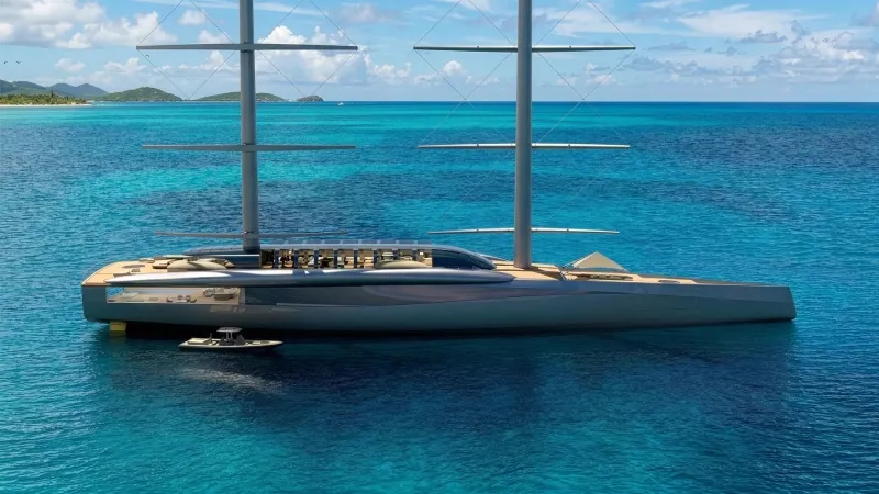 شركتا Van Geest وRob Doyle تكشفان النقاب عن يخت A100 الشراعي