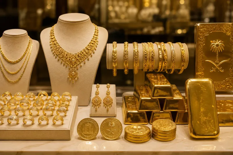 استقرار أسعار الذهب في السعودية اليوم الأحد