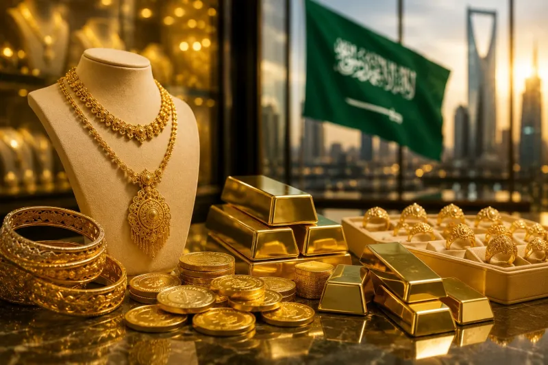 استقرار أسعار الذهب في السعودية اليوم الأحد