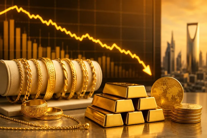 تراجع أسعار الذهب في السعودية اليوم الخميس 25 يونيو 2026
