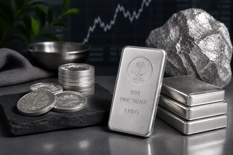 انخفاض سعر جرام الفضة في السعودية اليوم الأحد