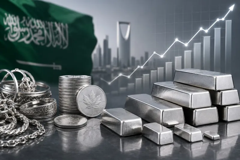ارتفاع أسعار الفضة في السعودية اليوم الأحد