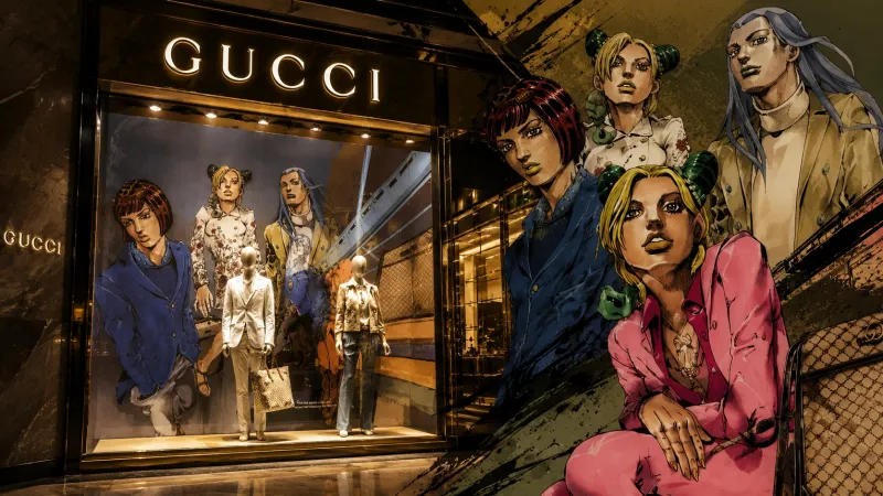 حين خرجت شخصيات المانغا من صفحات القصص لتحتل واجهات Gucci