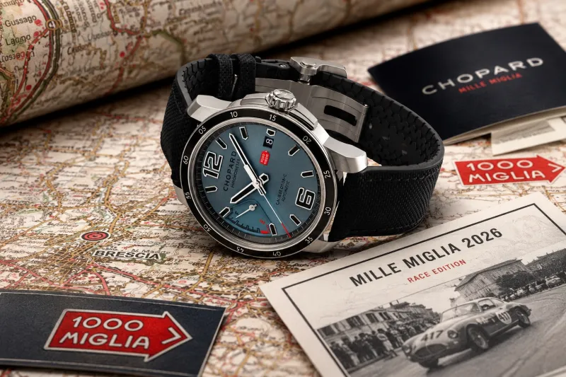ساعة Mille Miglia GTS Power Control Grigio-Blu الجديدة من Chopard بروح السباق الإيطالي