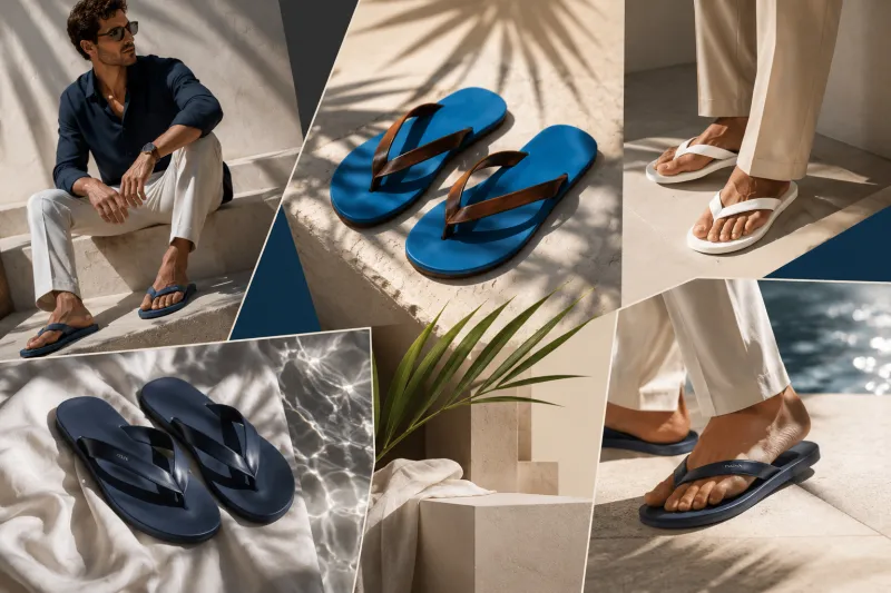 أحذية الـ Flip-Flops الملوّنة: صيحة الصيف الأكثر جرأة للرجال