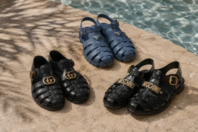 أحذية الـ "Jelly Shoes" للرجال: خفّة بطابع شبابي يسيطر على صيف هذا الموسم