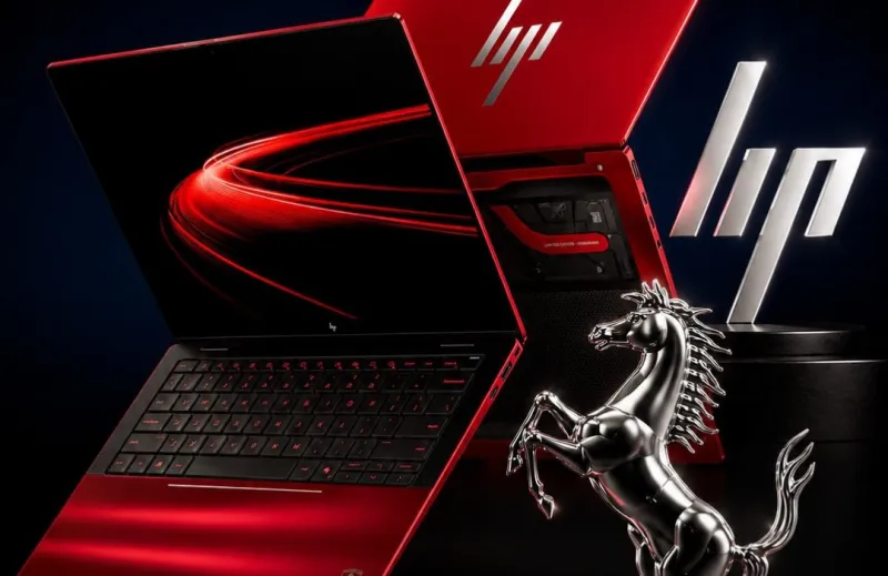 HP Scuderia Ferrari.. حاسوب "HP" وفيراري الجديد الذي دمج هندسة السباقات بأناقة الحواسيب