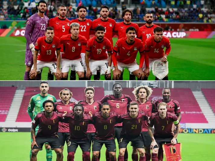 مرموش في مواجهة دوكو.. كم تبلغ القيمة السوقية لمنتخبي مصر وبلجيكا؟