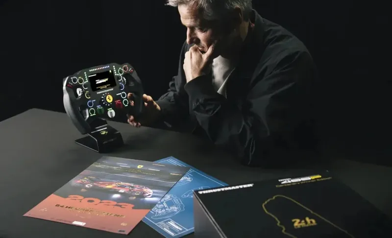 بـ 499 نسخة فقط.. Thrustmaster تطرح عجلة قيادة فيراري الأسطورية