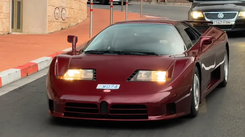 ألونسو يخطف الأنظار في موناكو خلف مقود بوغاتي EB110 GT الأسطورية (فيديو)