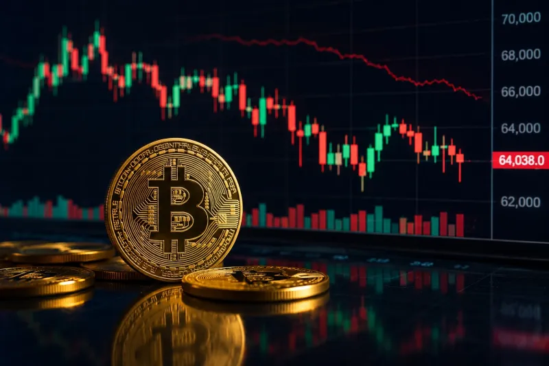 يتكوين تتراجع إلى 64 ألف دولار.. والعملات الرقمية تتحرك بتباين