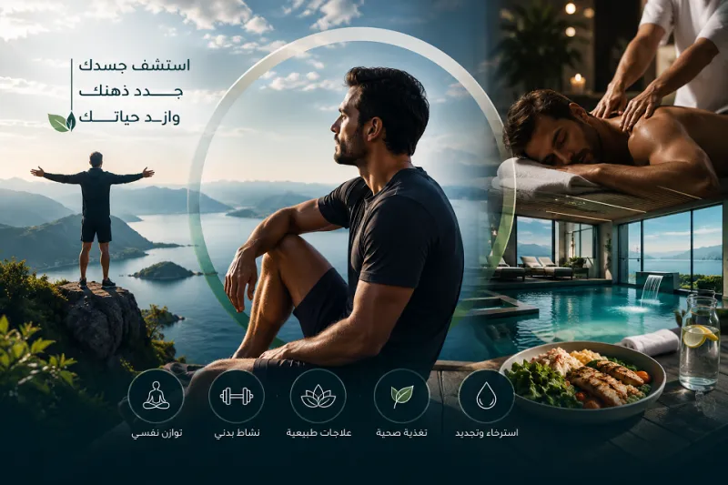 سياحة الاستشفاء للرجال: لماذا أصبح هذا التوجه تريندًا عالميًا؟