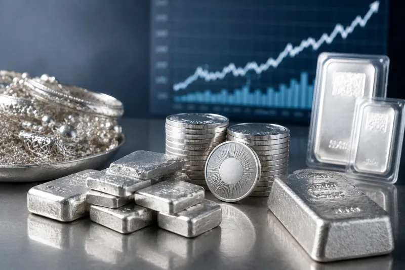 ارتفاع أسعار الفضة في السعودية اليوم الخميس