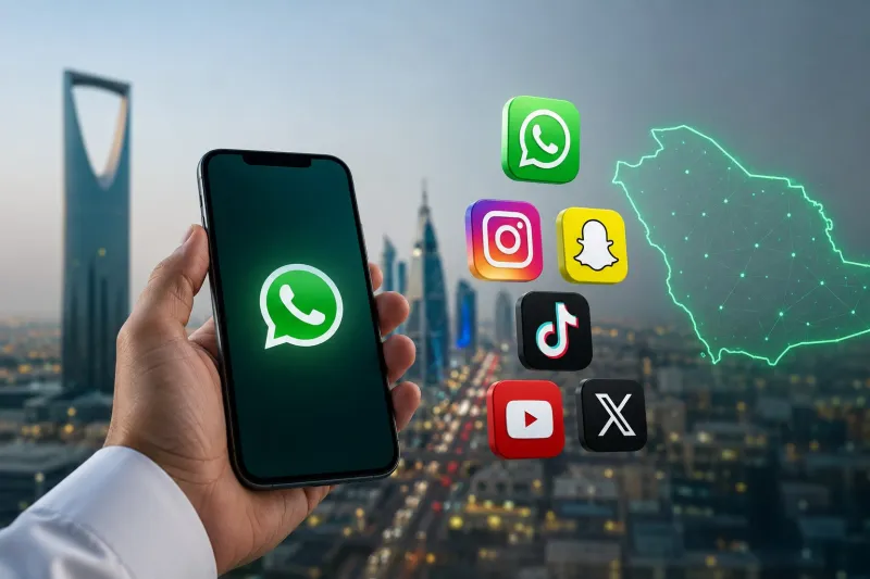 تقرير إنترنت السعودية 2025 ينشر تفاصيل استخدام المنصات وعدد الساعات