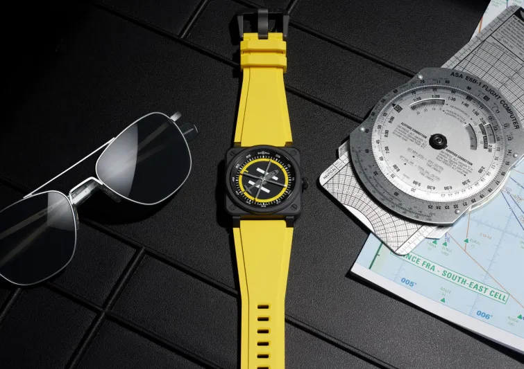 Bell & Ross تستحضر عالم الطائرات المروحية في ساعة BR-03 Helipad