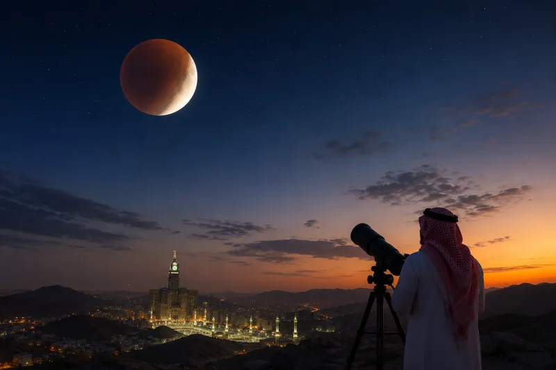 خسوف قمري نادر يزين سماء السعودية في هذا الموعد