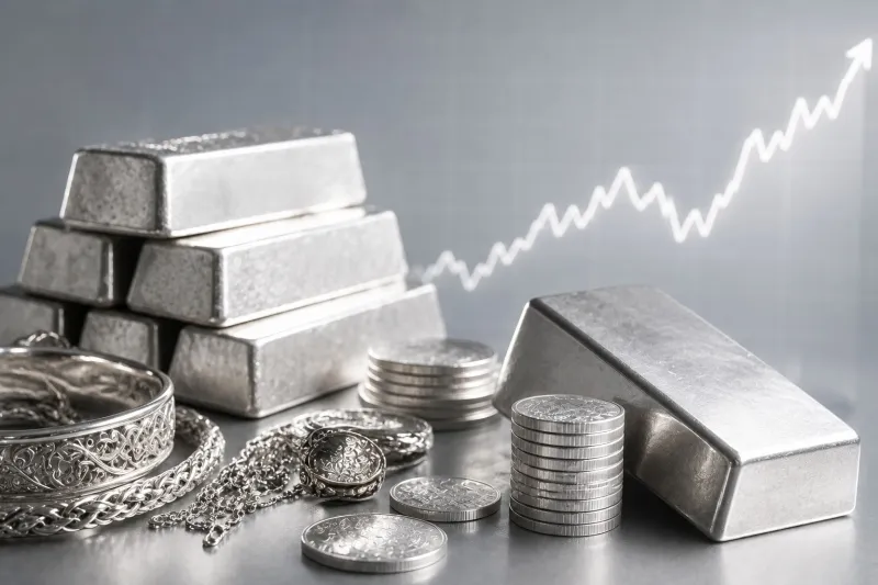 ارتفاع أسعار الفضة في السعودية اليوم الخميس