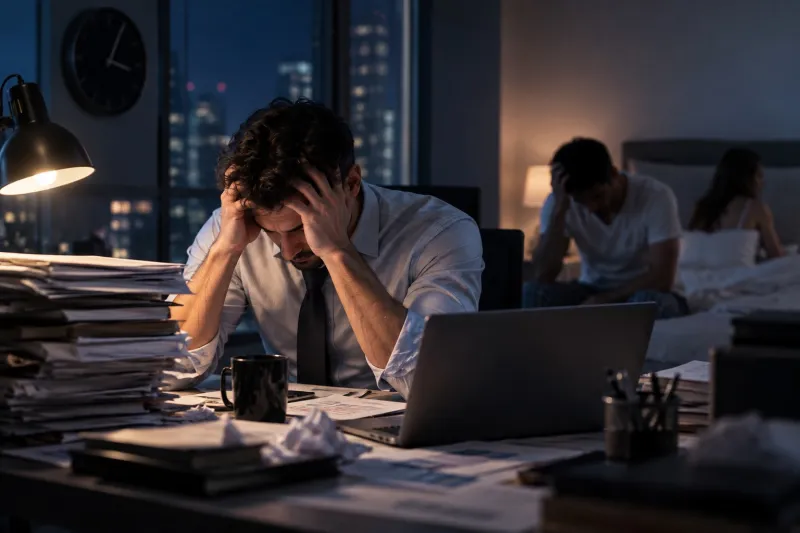 دراسة تحذر: التوتر المهني يرفع خطر ضعف الانتصاب لدى الشباب 10 أضعاف