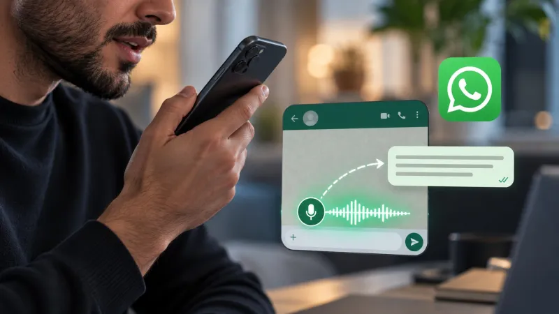 واتساب يقترب من تحويل صوتك إلى نص.. إليك الطريقة