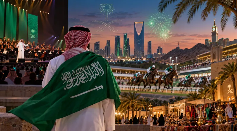 اليوم الوطني السعودي 96.. أبرز الفعاليات والاحتفالات في الرياض ومكة والطائف