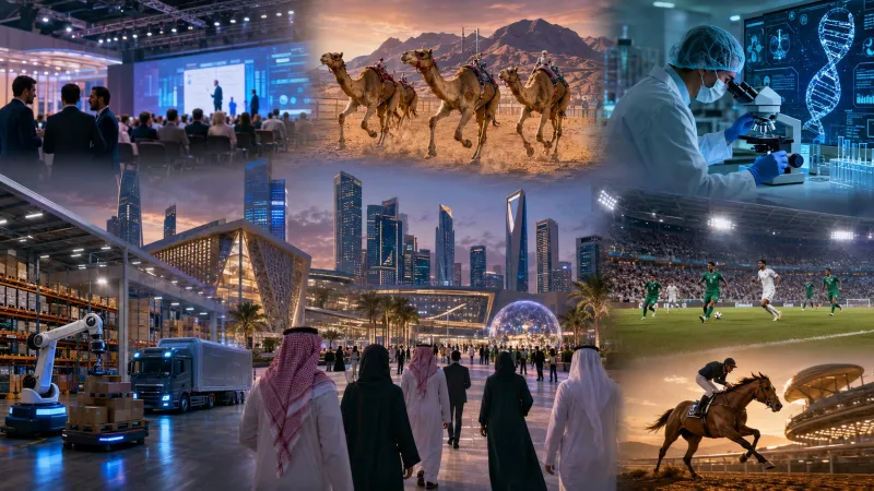 من الهجن إلى الذكاء الاصطناعي.. المملكة وجهة عالمية بـ28 فعالية في سبتمبر 2026